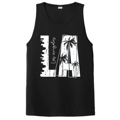 Los Angeles Women Graphic Tee California Print PosiCharge Competitor Tank