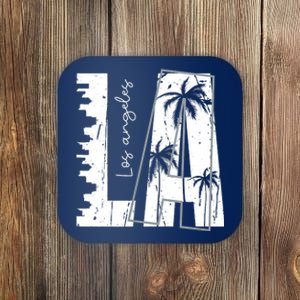 Los Angeles Women Graphic Tee California Print Coaster