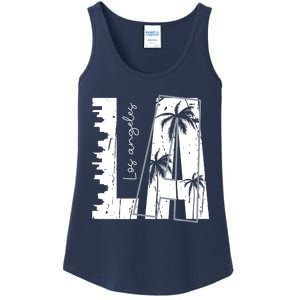 Los Angeles Women Graphic Tee California Print Ladies Essential Tank