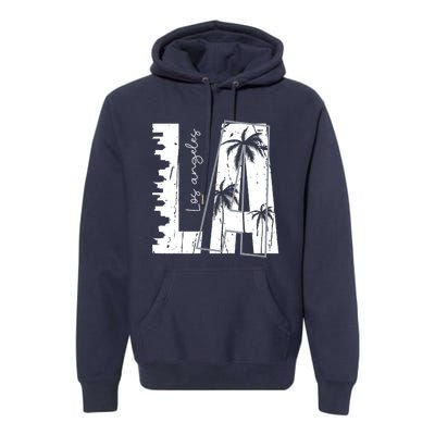 Los Angeles Women Graphic Tee California Print Premium Hoodie