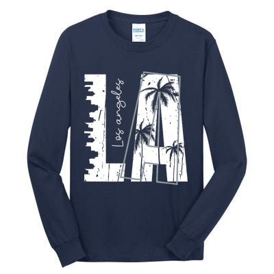 Los Angeles Women Graphic Tee California Print Tall Long Sleeve T-Shirt