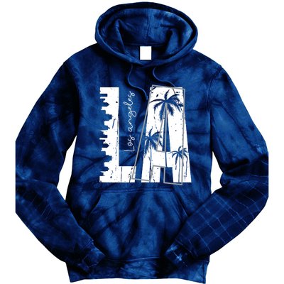 Los Angeles Women Graphic Tee California Print Tie Dye Hoodie