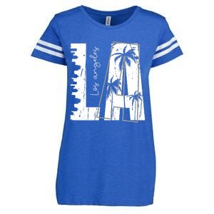 Los Angeles Women Graphic Tee California Print Enza Ladies Jersey Football T-Shirt