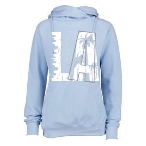 Los Angeles Women Graphic Tee California Print Womens Funnel Neck Pullover Hood