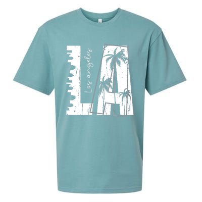 Los Angeles Women Graphic Tee California Print Sueded Cloud Jersey T-Shirt