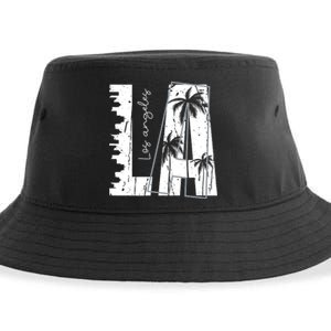 Los Angeles Women Graphic Tee Men California Print Sustainable Bucket Hat