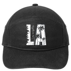 Los Angeles Women Graphic Tee Men California Print 7-Panel Snapback Hat