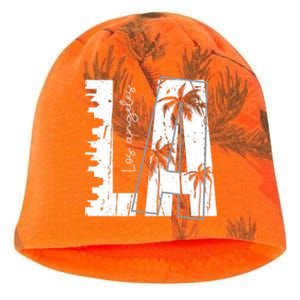 Los Angeles Women Graphic Tee Men California Print Kati - Camo Knit Beanie