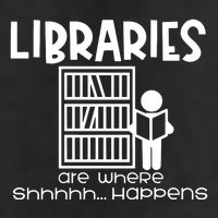 Libraries Are Where Shhhhh Happens 7 Panel Mesh Trucker Snapback Hat