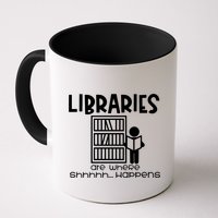Libraries Are Where Shhhhh Happens Mug