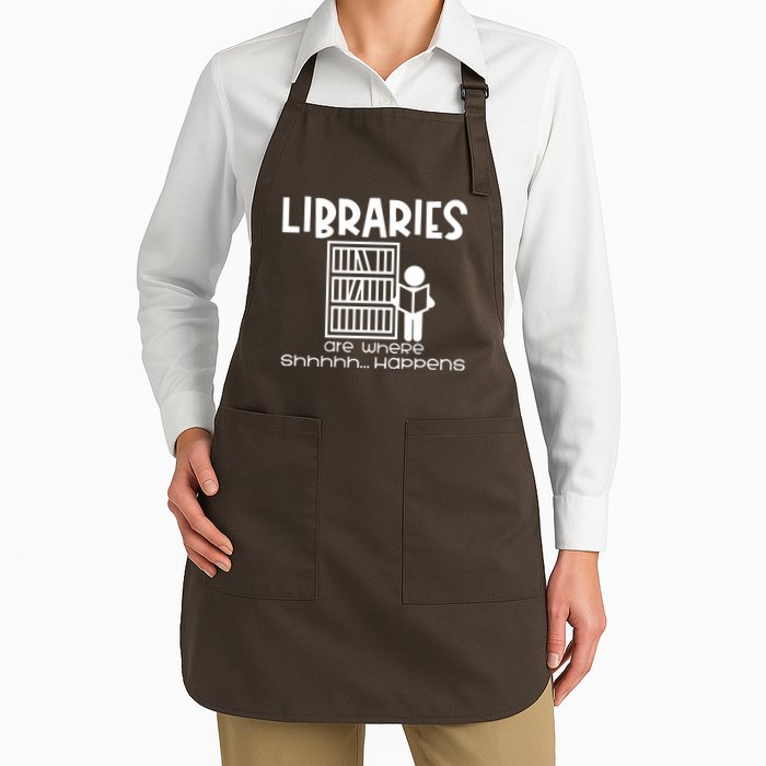 Libraries Are Where Shhhhh Happens Apron