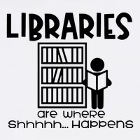 Libraries Are Where Shhhhh Happens Garment-Dyed Sweatshirt