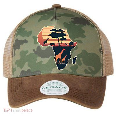 Love Africa With Africa Map In Pan African Gift Legacy Tie Dye Trucker Hat