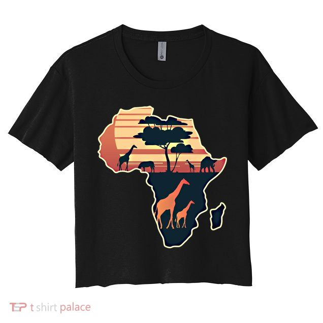 Love Africa With Africa Map In Pan African Gift Crop Top