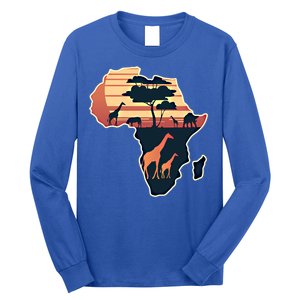 Love Africa With Africa Map In Pan African Gift Long Sleeve Shirt