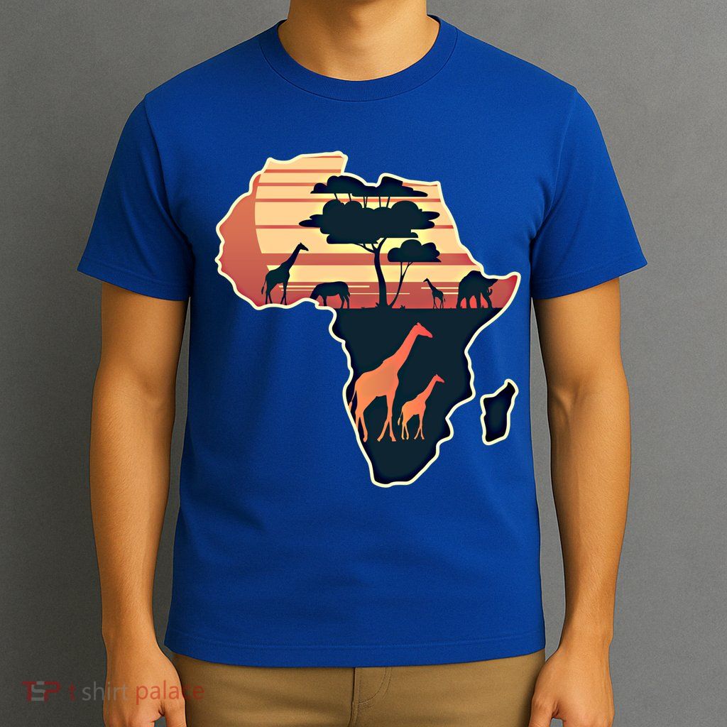 Love Africa With Africa Map In Pan African Gift T-Shirt