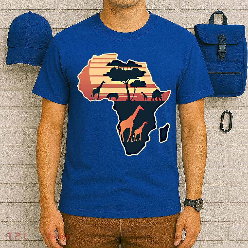 Love Africa With Africa Map In Pan African Gift T-Shirt