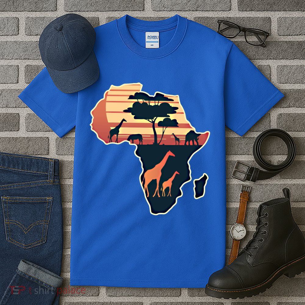 Love Africa With Africa Map In Pan African Gift Tall T-Shirt