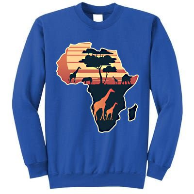 Love Africa With Africa Map In Pan African Gift Tall Sweatshirt