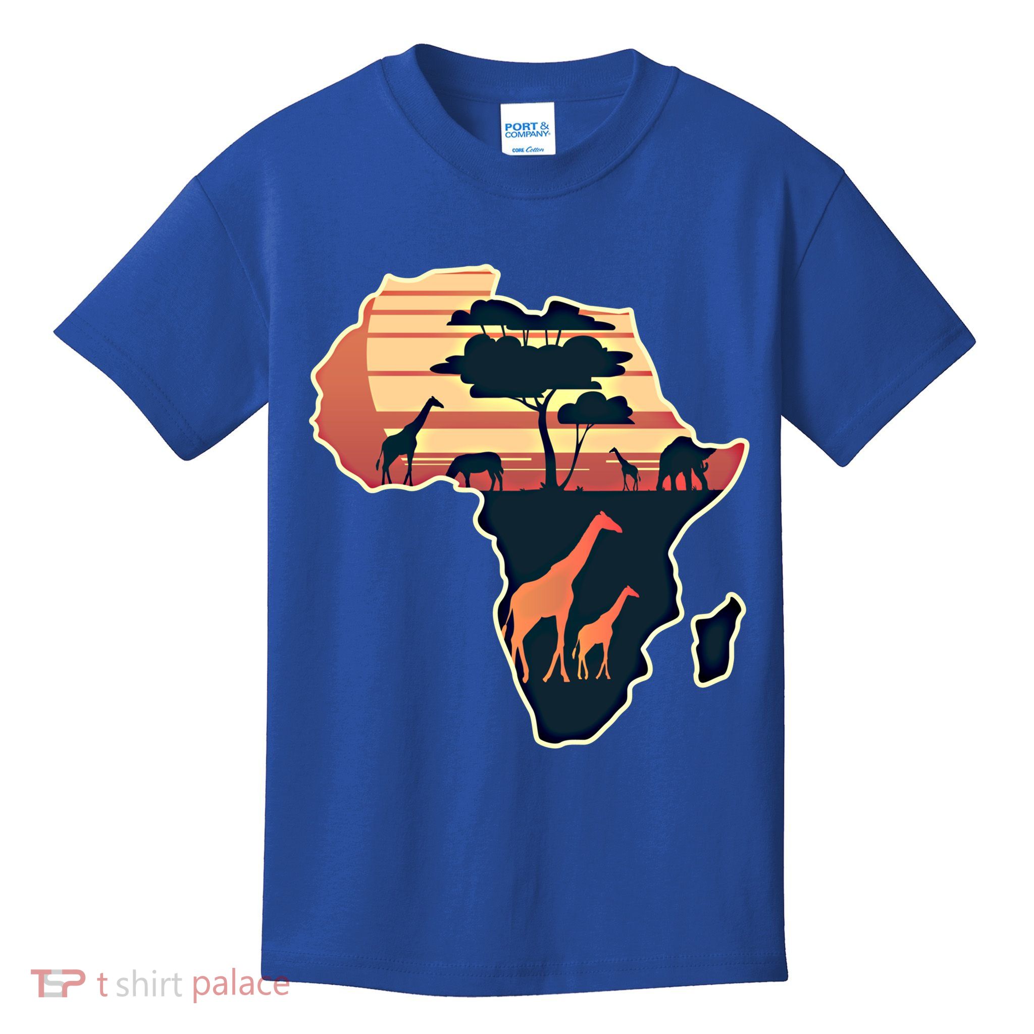 Love Africa With Africa Map In Pan African Gift Kids T-Shirt