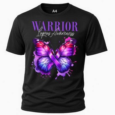 Lupus Awareness Warrior Survivor Purple Butterflies Performance Shirt