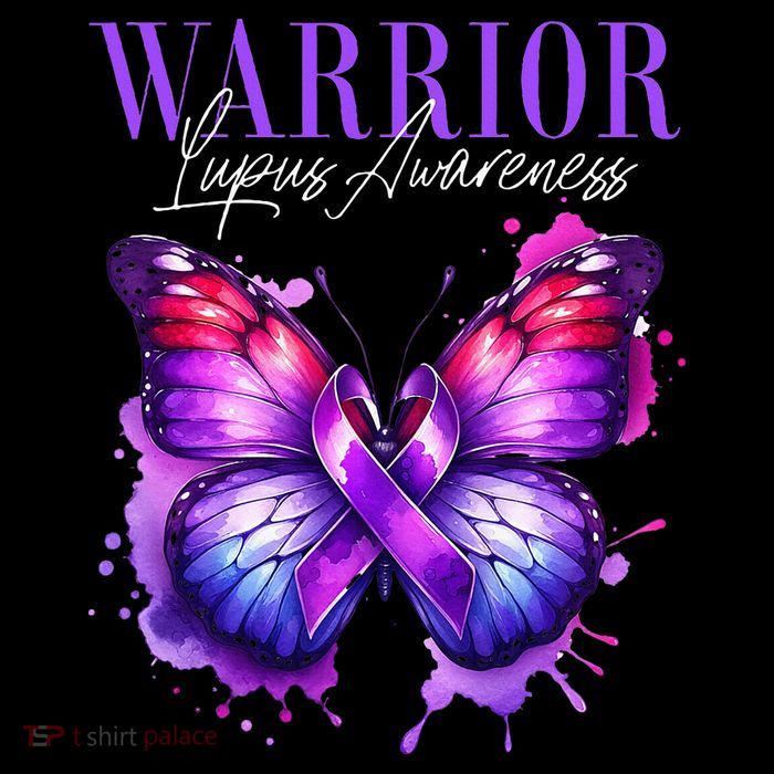 Lupus Awareness Warrior Survivor Purple Butterflies Backpack
