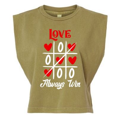 Love Always Win Meaningful Gift Garment-Dyed Women's Muscle Tee