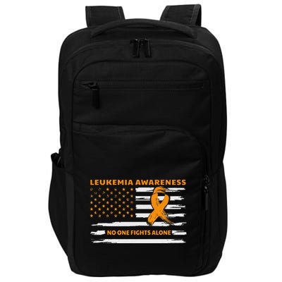 Leukemia Awareness We Fight Cancer Together Cure Leukemia Impact Tech Backpack
