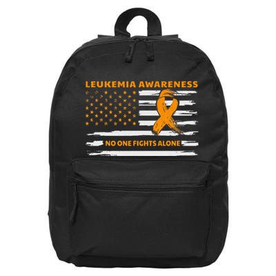 Leukemia Awareness We Fight Cancer Together Cure Leukemia 16 in Basic Backpack