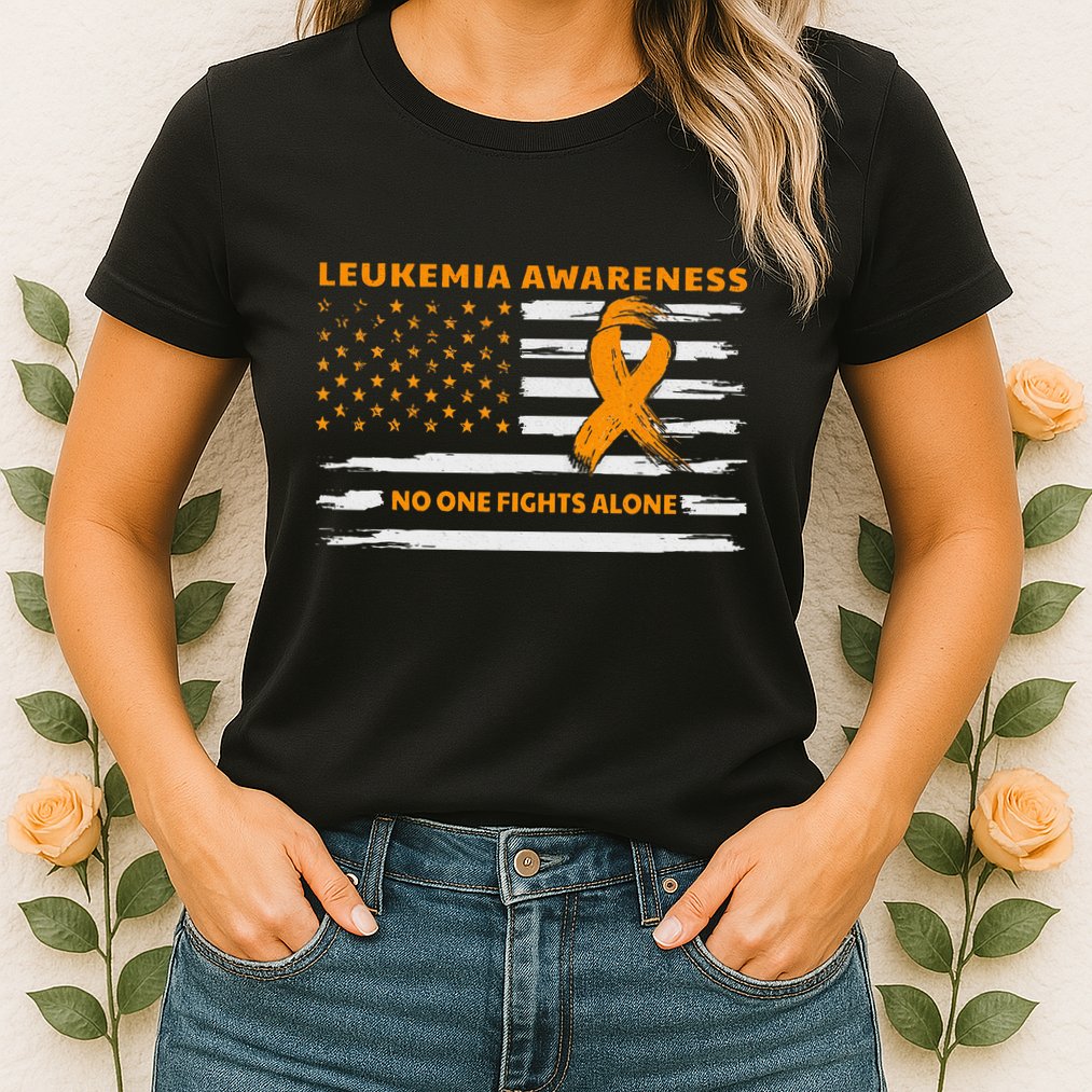 Leukemia Awareness We Fight Cancer Together Cure Leukemia Womens T-Shirt