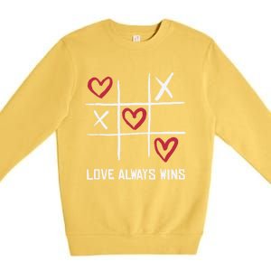 Love Always Win Gift Premium Crewneck Sweatshirt