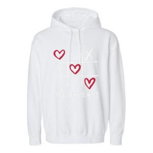 Love Always Win Gift Garment-Dyed Fleece Hoodie