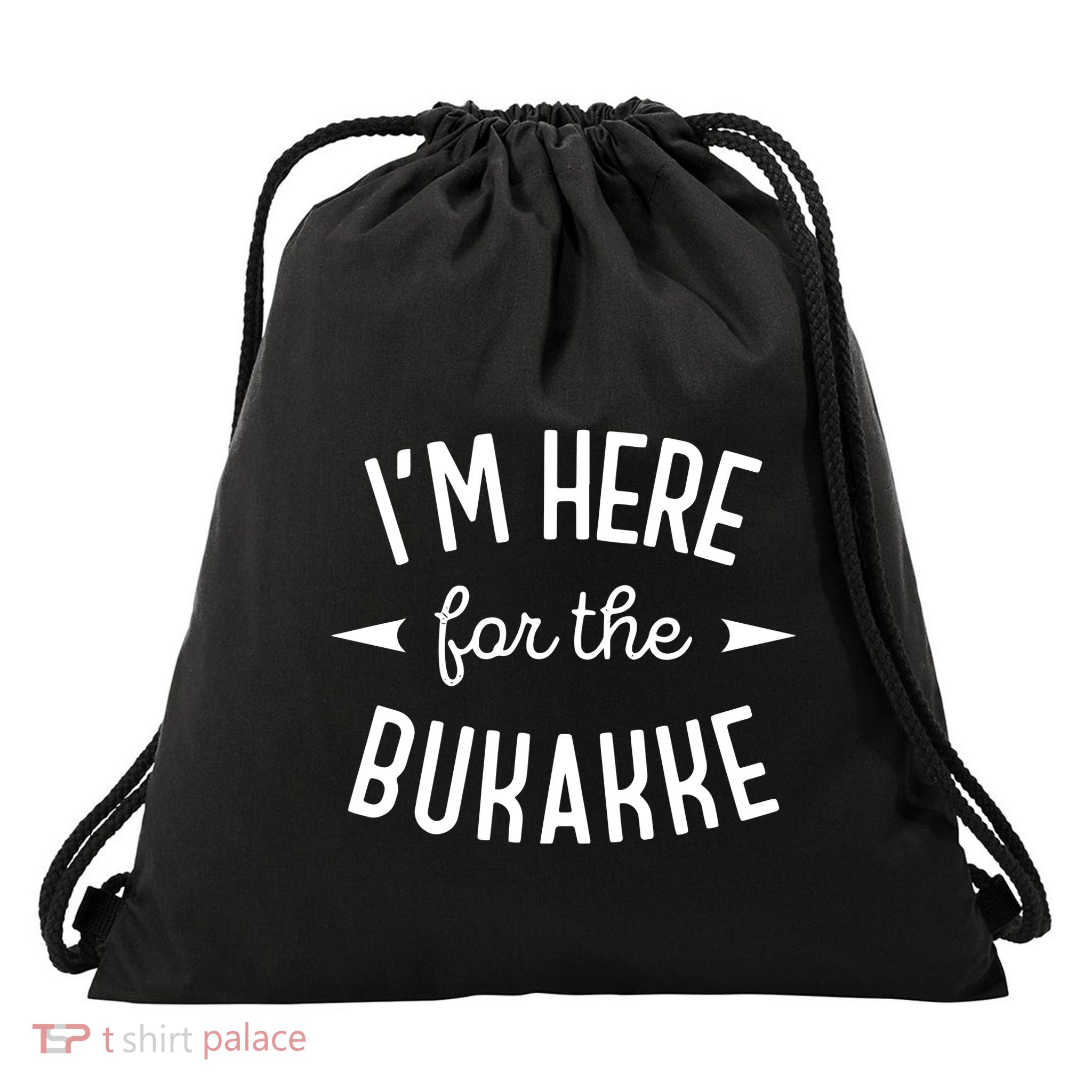 L.U.D.W.Ig. Ahgren Wearing Im Here For The Bukakke Drawstring Bag