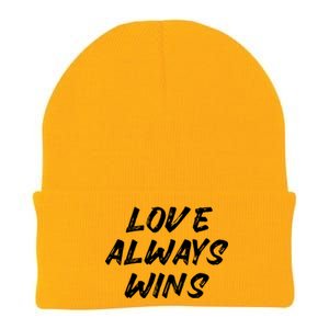 Love Always Wins Gift Knit Cap Winter Beanie