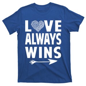 Love Always Wins Inspirational Pride Month Quotes Gift T-Shirt