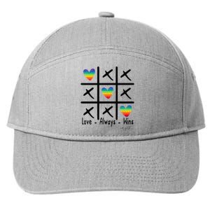 Love Always Wins Rainbow Shoelover99 Merch Ophelia Nichols 7-Panel Snapback Hat