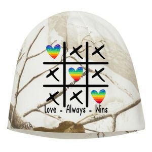 Love Always Wins Rainbow Shoelover99 Merch Ophelia Nichols Kati - Camo Knit Beanie