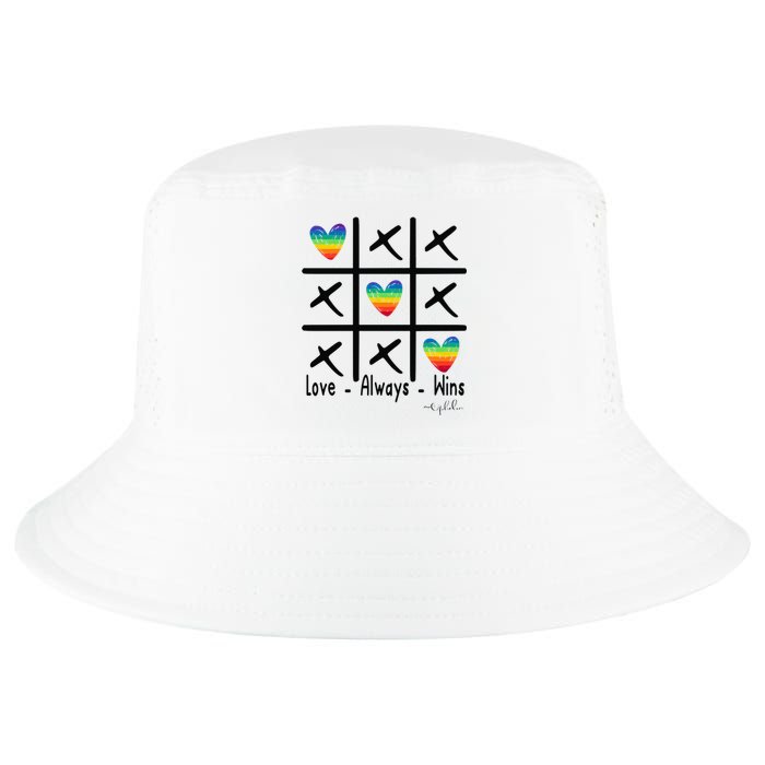 Love Always Wins Rainbow Shoelover99 Merch Ophelia Nichols Cool Comfort Performance Bucket Hat