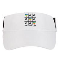 Love Always Wins Rainbow Shoelover99 Merch Ophelia Nichols Adult Drive Performance Visor