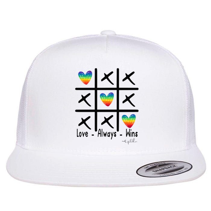 Love Always Wins Rainbow Shoelover99 Merch Ophelia Nichols Flat Bill Trucker Hat