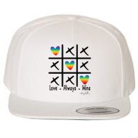 Love Always Wins Rainbow Shoelover99 Merch Ophelia Nichols Wool Snapback Cap