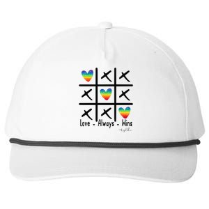 Love Always Wins Rainbow Shoelover99 Merch Ophelia Nichols Snapback Five-Panel Rope Hat