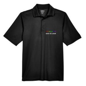 Love Always Wins Because God Is Love Gift Men's Origin Performance Pique Polo