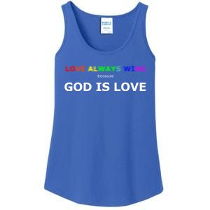 Love Always Wins Because God Is Love Gift Ladies Essential Tank