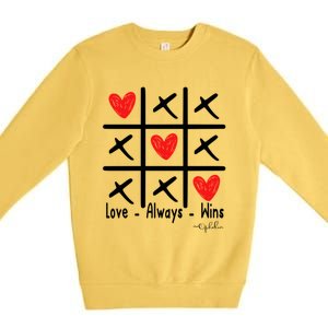 Love Always Wins Red Shoelover99 Merch Ophelia Nichols Premium Crewneck Sweatshirt