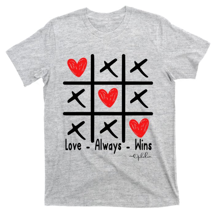 Love Always Wins Red Shoelover99 Merch Ophelia Nichols T-Shirt