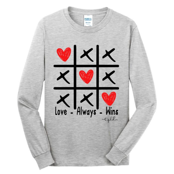 Love Always Wins Red Shoelover99 Merch Ophelia Nichols Tall Long Sleeve T-Shirt