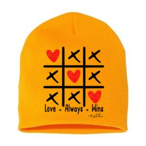 Love Always Wins Red Shoelover99 Merch Ophelia Nichols Short Acrylic Beanie