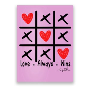 Love Always Wins Red Shoelover99 Merch Ophelia Nichols Poster