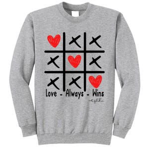 Love Always Wins Red Shoelover99 Merch Ophelia Nichols Tall Sweatshirt